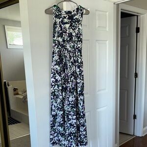Banana Republic Black and White Maxi Dress